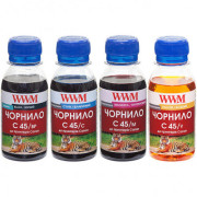 Комплект чорнил WWM С45 для Canon (4 х 100г)